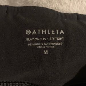 Athleta elation 2 in 1 7/8 tights
